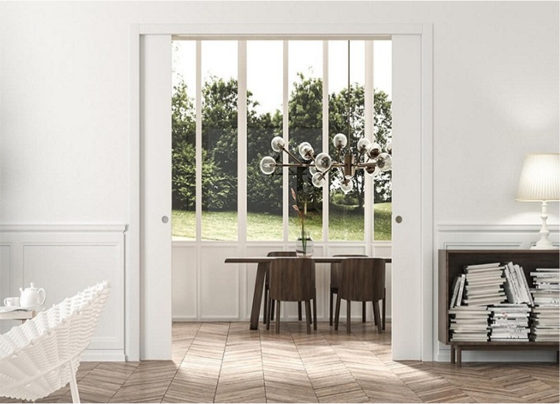 Eclisse Double Classic Pocket Door Kit 