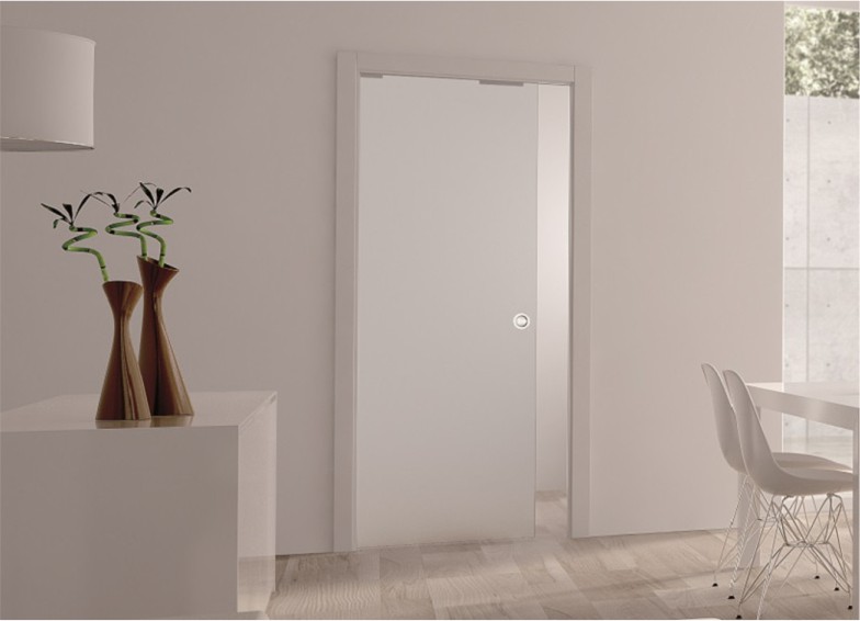 Eclisse Single Classic Glass Pocket Door System 