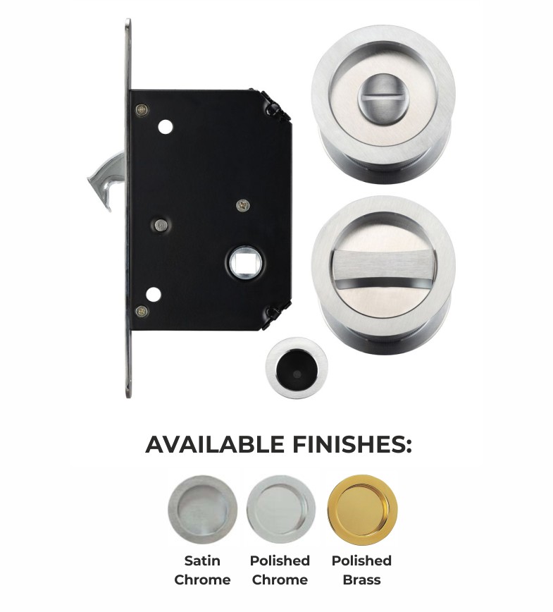 Essential Bathroom Lock Set - Universal, Suitable for 35 to 44mm doors