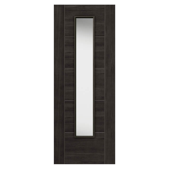 Tigris Dark Grey Glazed Internal Door
