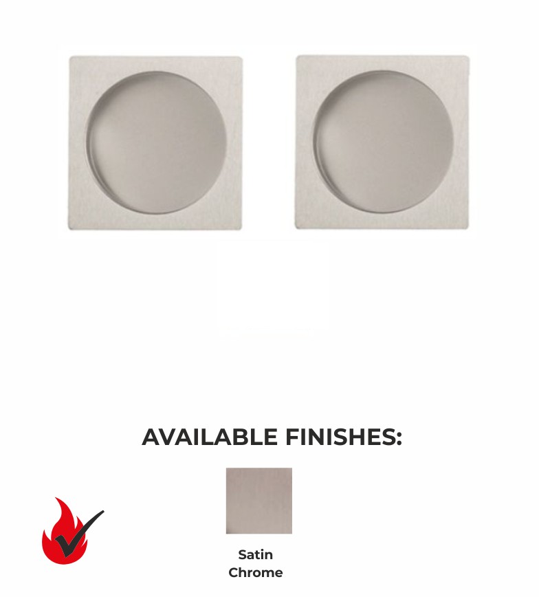 Forge Essential Square Flush Pull Set - For Fire Kits - No Finger Pull
