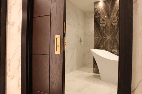 high-end pocket door