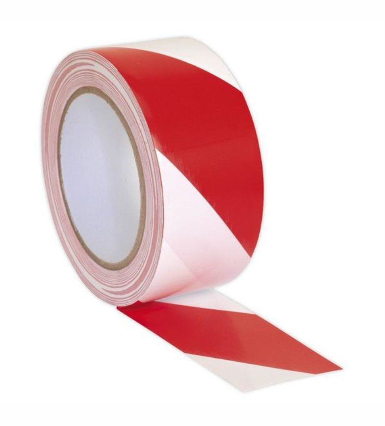 Red & White Barrier Tape 50mm